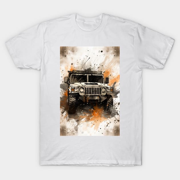 US Military Humvee T-Shirt by TortillaChief